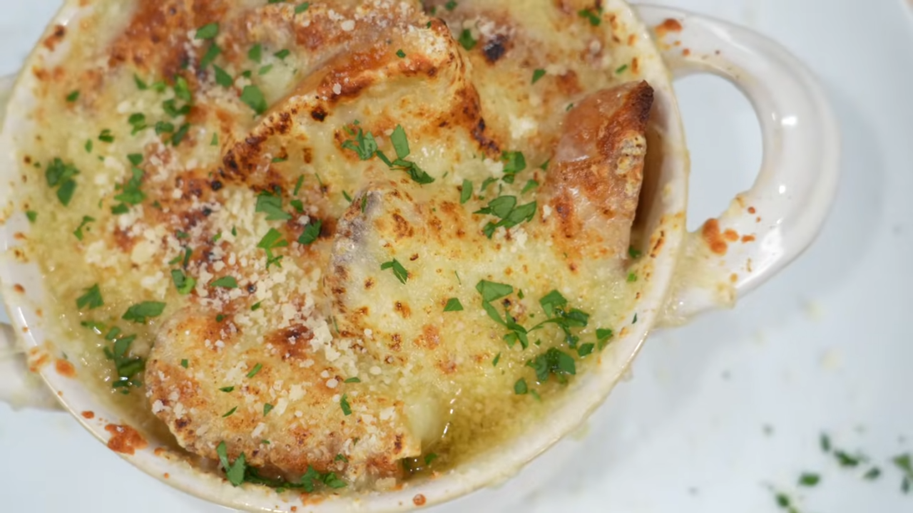 Authentic French onion soup made simple