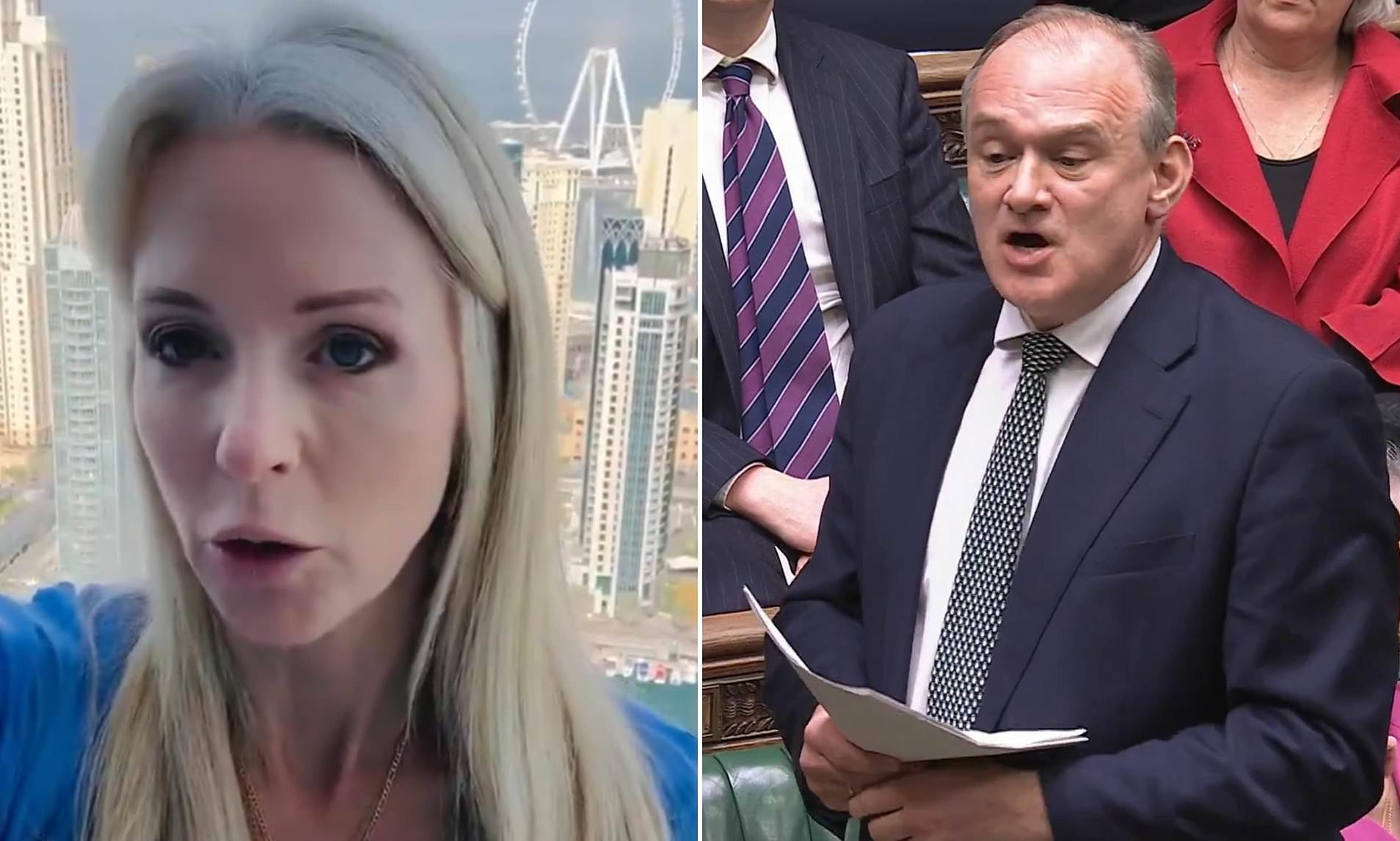 Lib Dem leader Ed Davey rants about 'tax exiles' in Dubai who now want ...