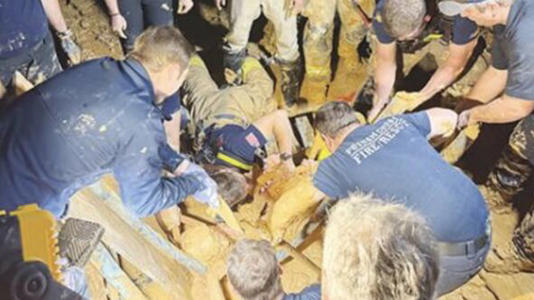 Man missing for 10 days found stuck in mud