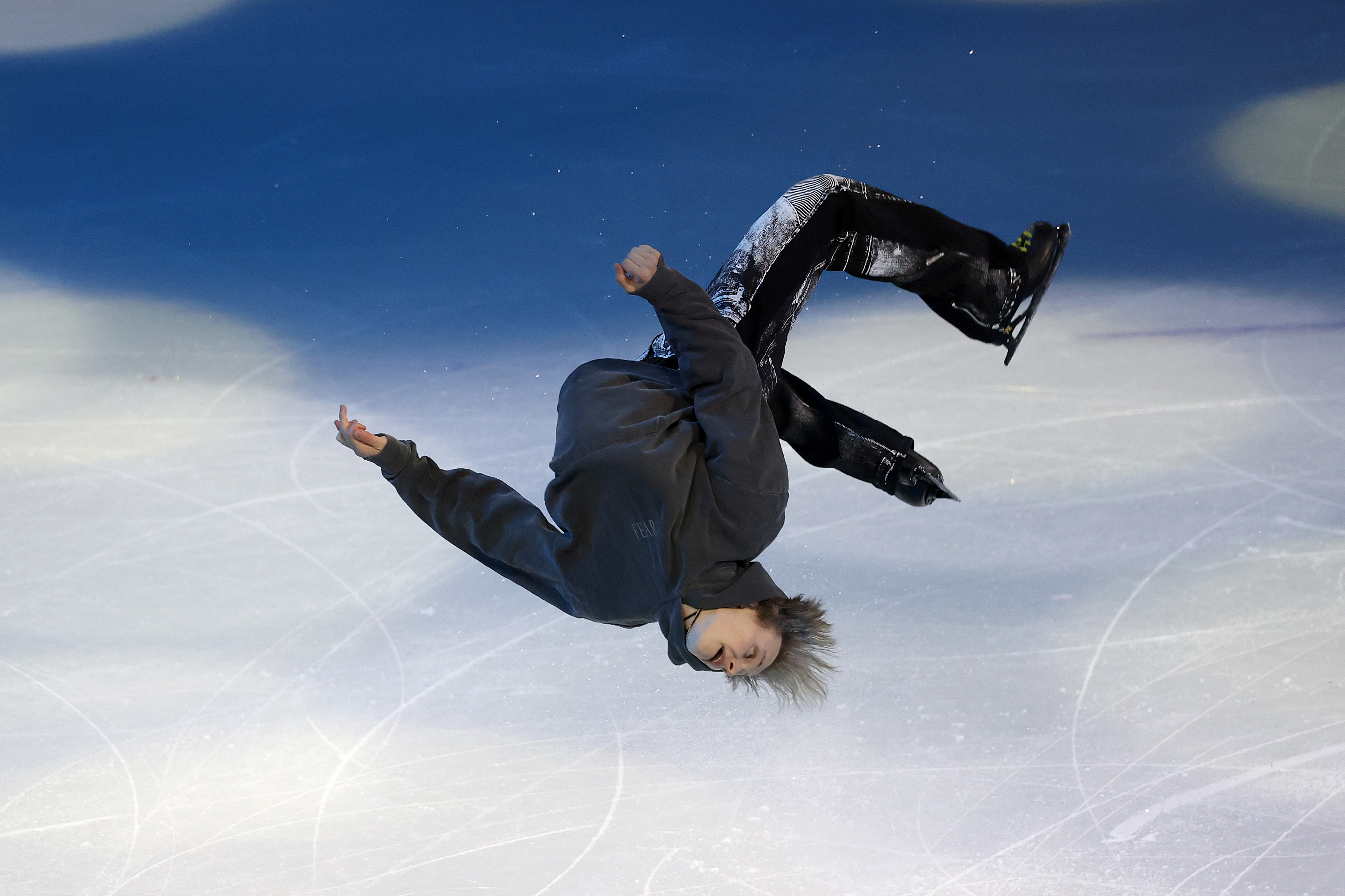 Ilia Malinin goes viral for wild new figure skating move after Olympics
