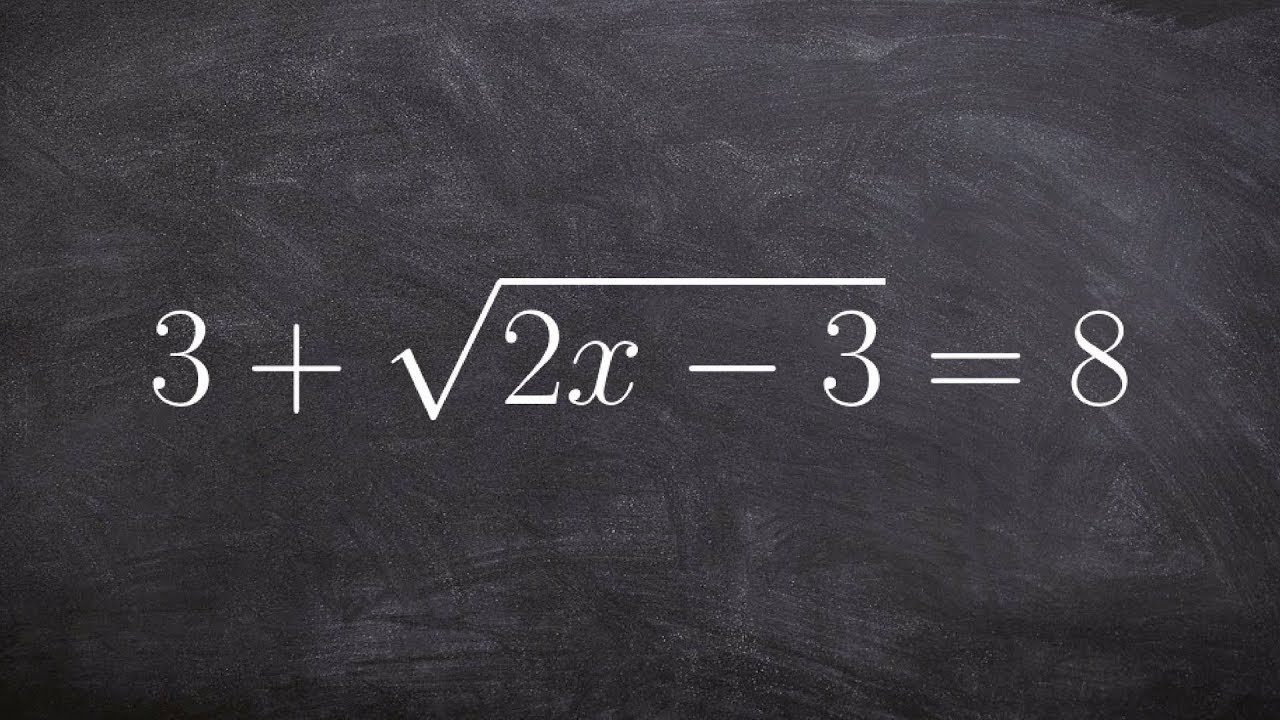 Learn how to use inverse operations to solve radical expressions