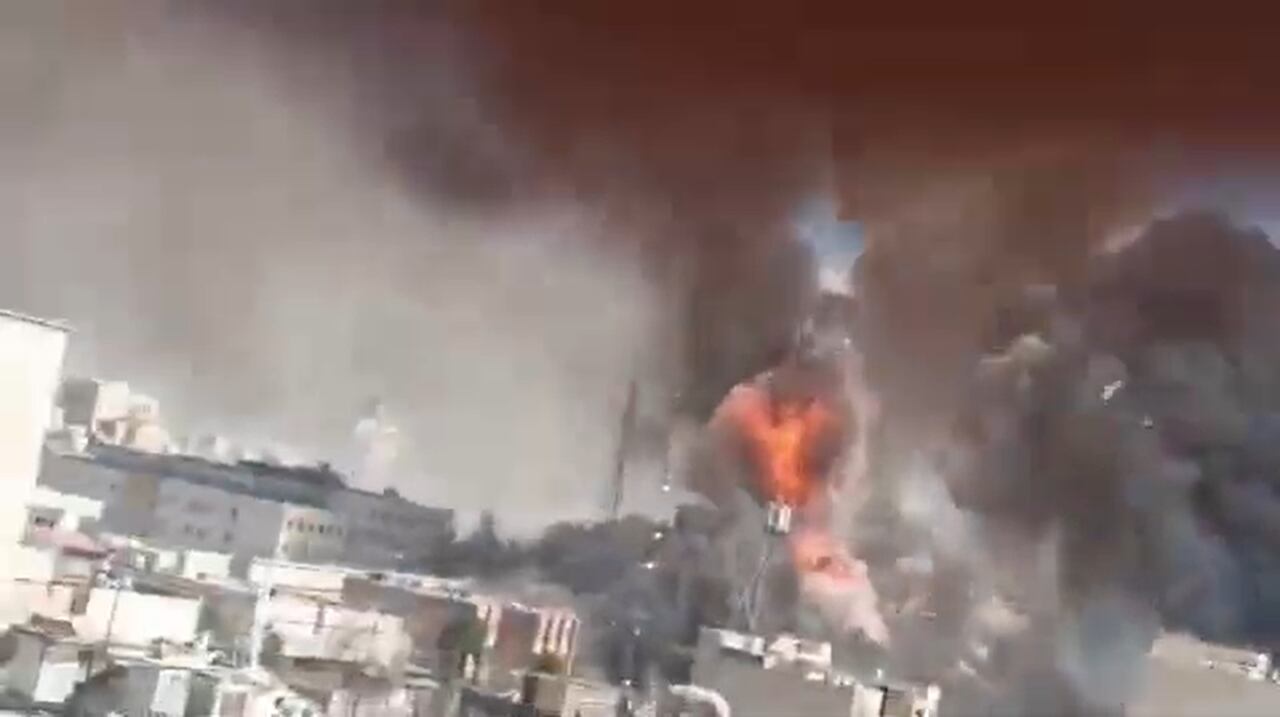 Watch: Explosions as strikes hit central Tehran