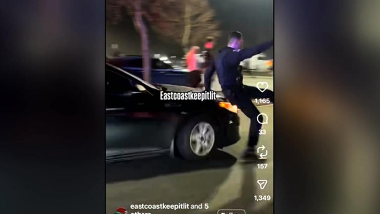 Driver arrested after allegedly hitting CMPD officer at street takeover
