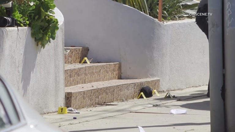 Toddler killed after vehicle backs into Long Beach family sitting on ...