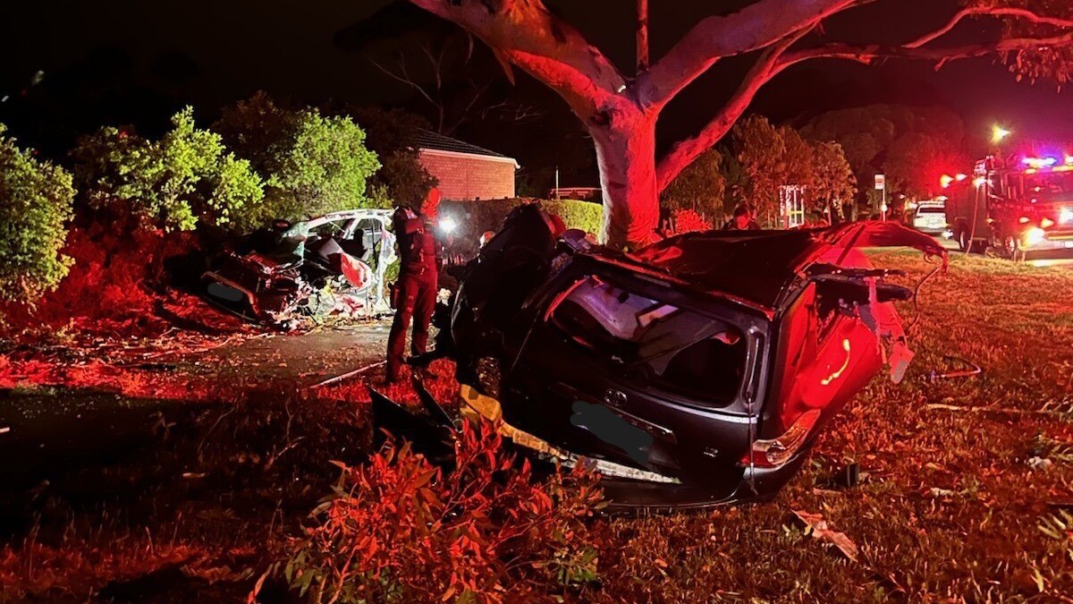 Driver missing after stolen car torn in half in horror crash in ...