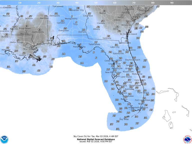 Blood moon eclipse Tuesday morning: Tallahassee forecast, times to watch