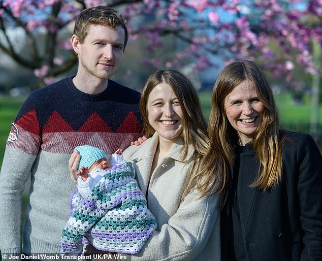 The first UK woman to have a baby after a womb transplant from a ...