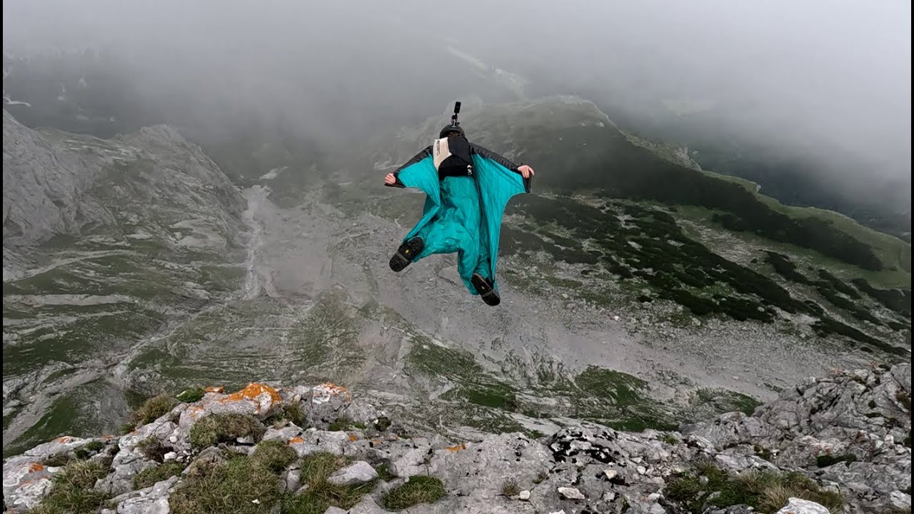 Man tries flying in extreme wind conditions - and quickly regrets it