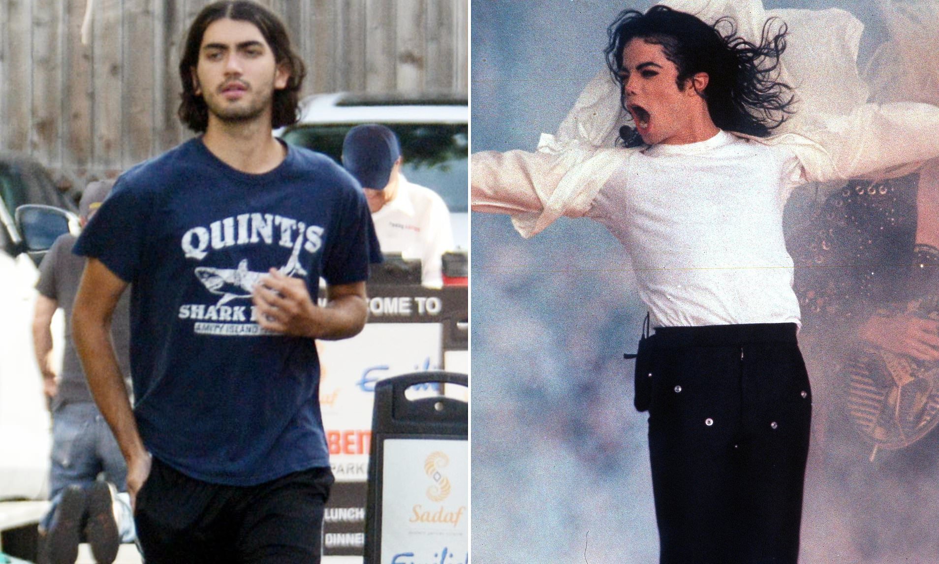 Michael Jackson's son Bigi formerly Blanket flashes animated