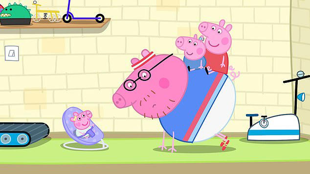 Don't pull a hamstring! Peppa Pig will cheer on Daddy Pig at the London ...