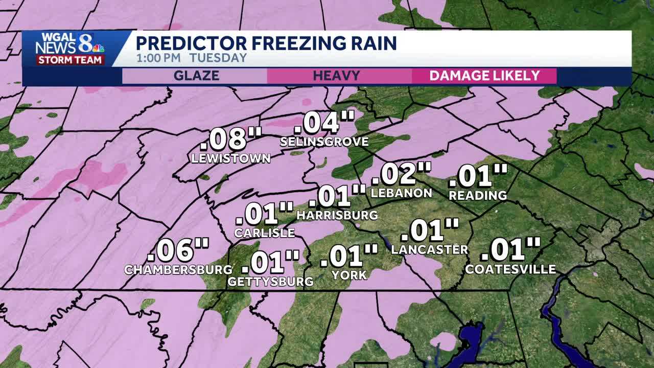 Impact Tuesday: Light snow, freezing rain could glaze roads with ice ...