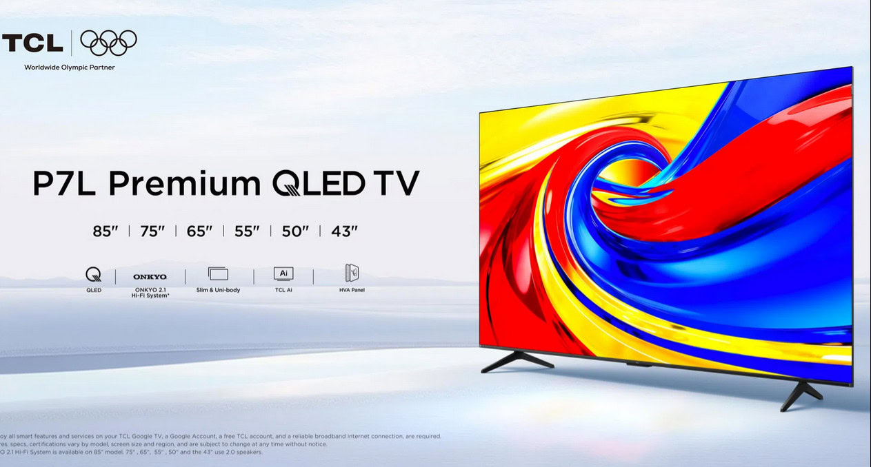 TCL unveils P7L Google TV with AI features and Dolby support