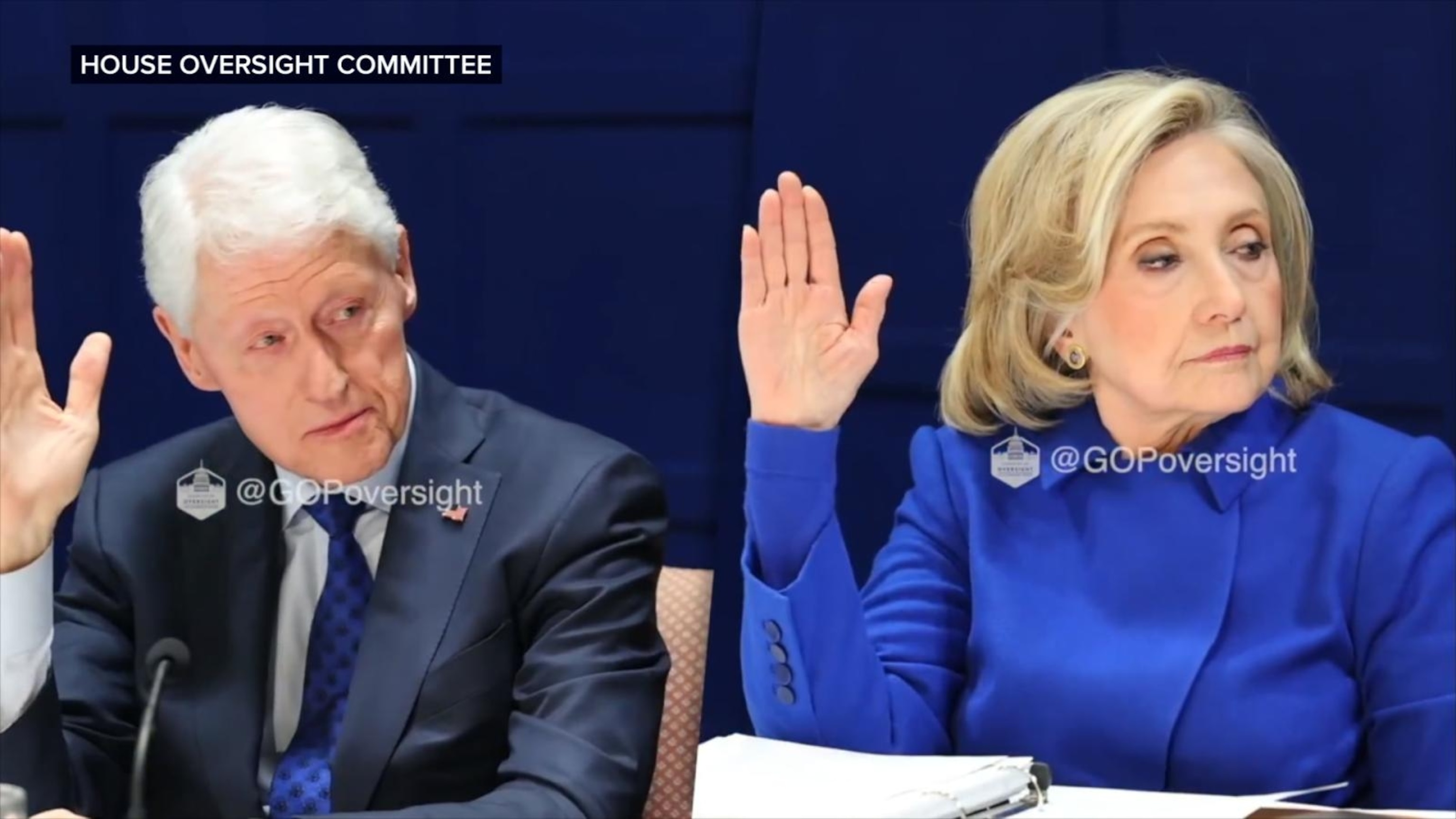 Video of Clintons' depositions in House Epstein probe is released