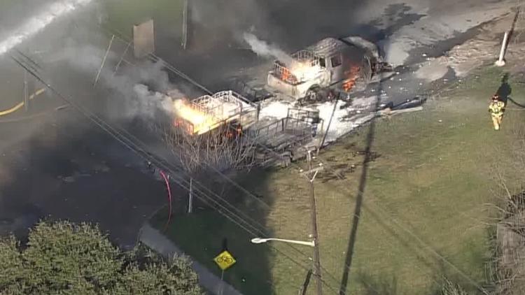 Four people injured in HazMat fire east of downtown