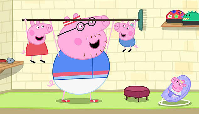 Don't pull a hamstring! Peppa Pig will cheer on Daddy Pig at the London ...