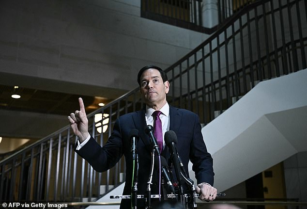 Secretary of State Marco Rubio told reporters on Monday that the 'imminent threat' that prompted the US to strike Iran was the threat US soldiers would face after Israel's planned strike on the Middle Eastern country