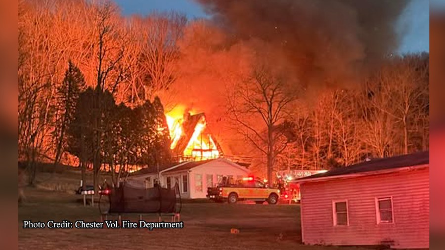Major fire leads to home being deemed a total loss in Hancock County