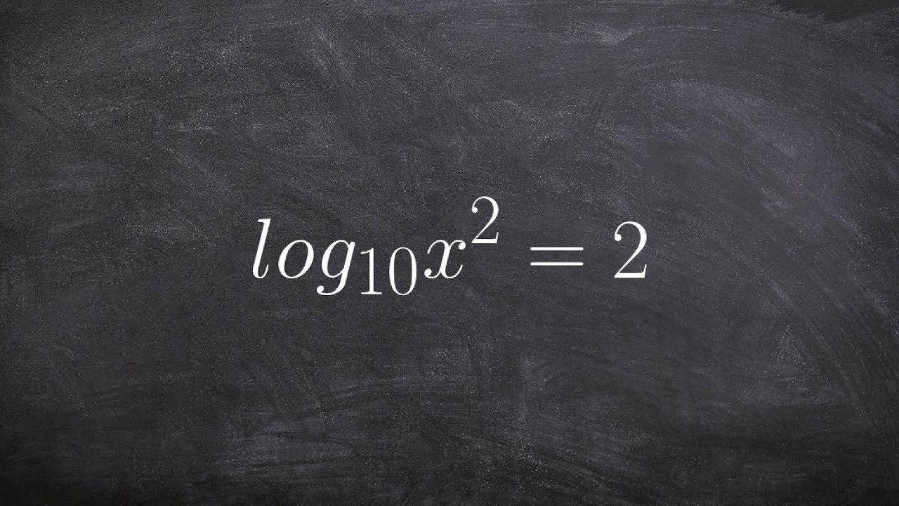 How to solve a logarithmic expression by converting to exponential