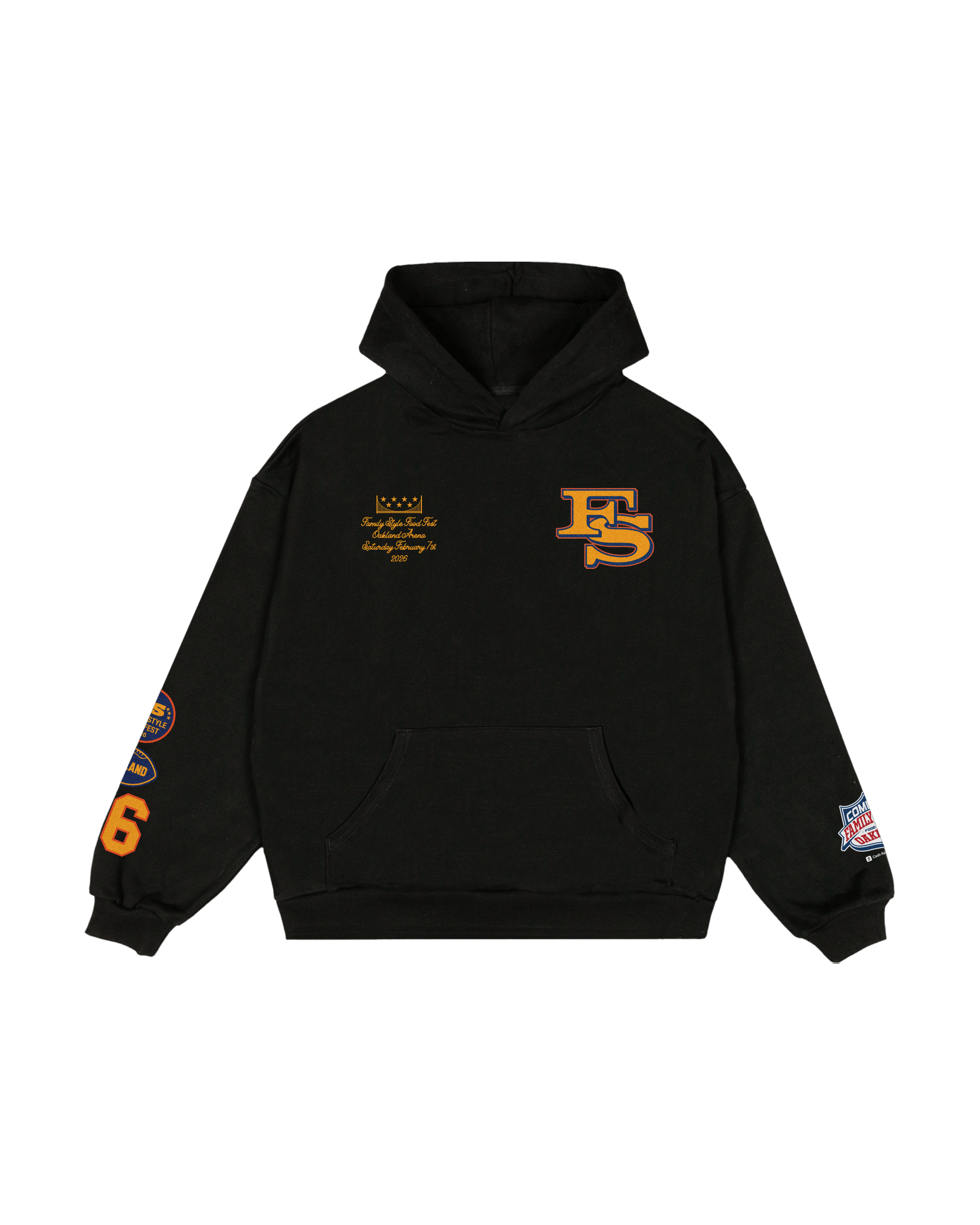 FAMILY STYLE OAKLAND FLAG HOODIE