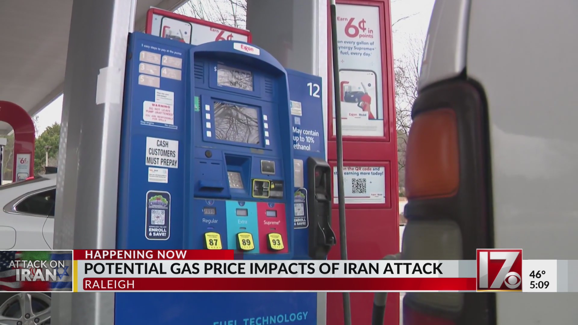Experts warn gas prices could rise in North Carolina amid Iranian conflict