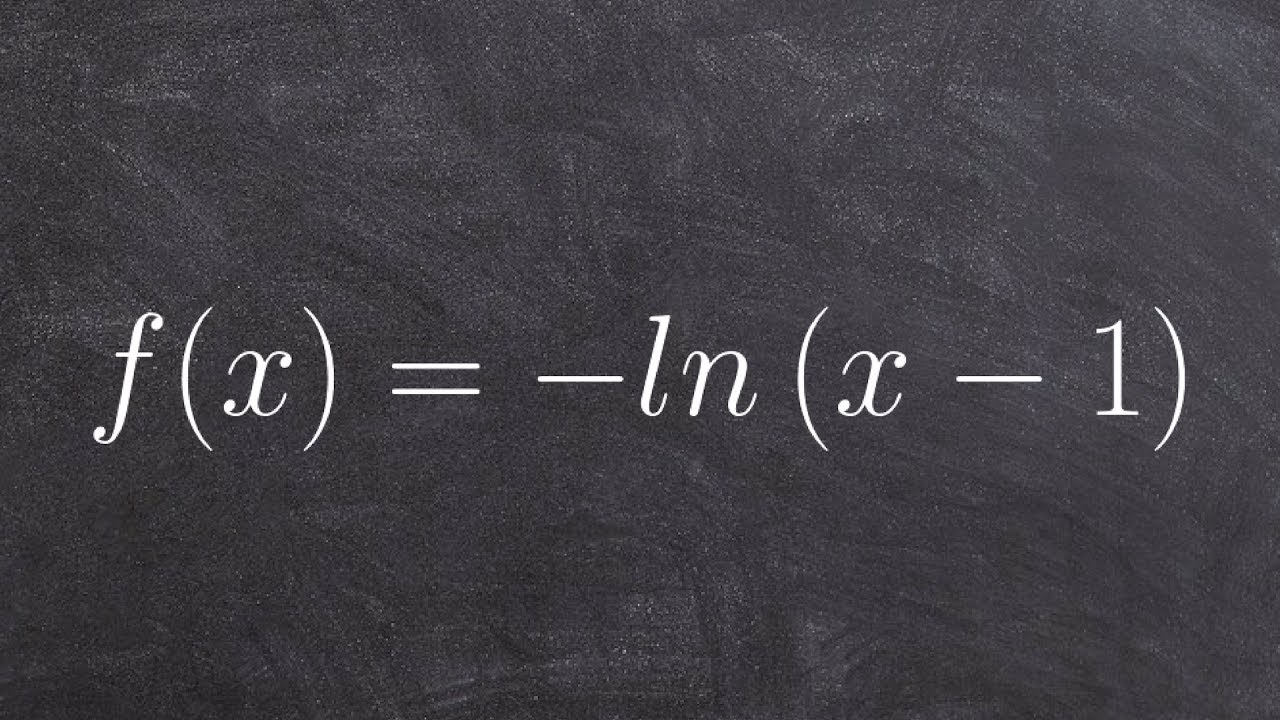 Learn how to graph and describe characteristics of a natural logarithm