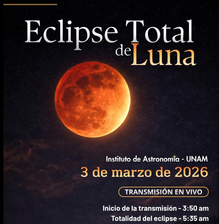 Eclipse total de luna: a qué hora y cómo ver la luna de sangre en México