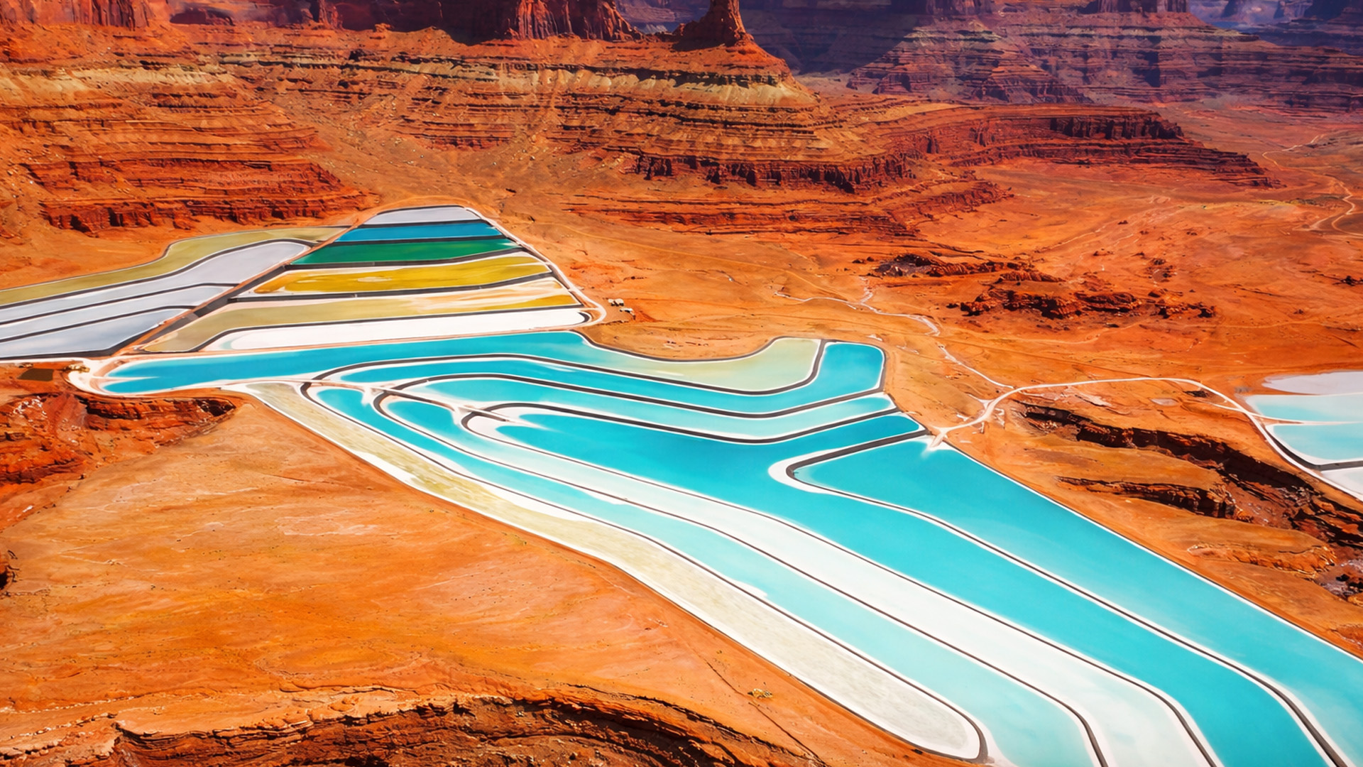 An industrial oasis in Utah, United States