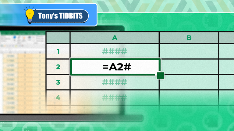 You need to know what the hash sign does in Excel formulas