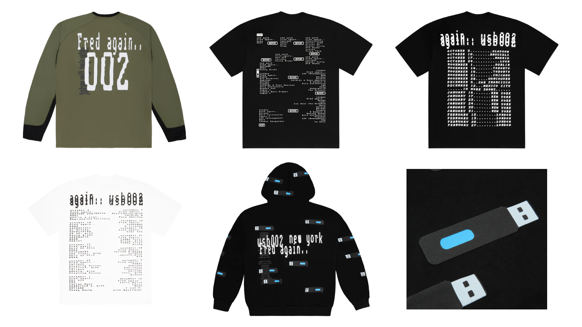 Fred Again.. and Cactus Plant Flea Market launch new 'USB002' merch ...