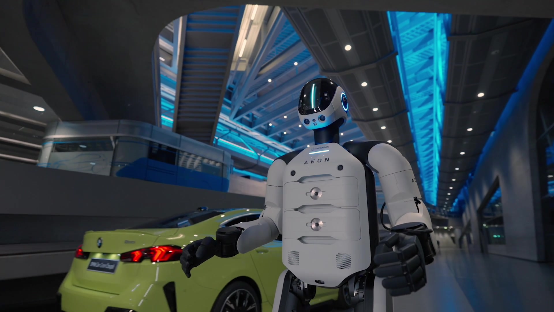 Humanoid robotics (AEON) at BMW Group Plant Leipzig
