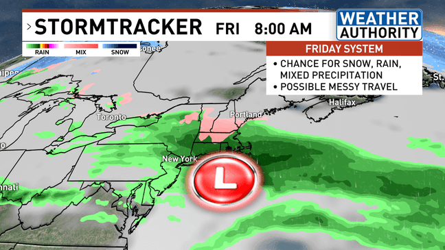 Snow to impact Tuesday evening commute in Maine, mild warm-up to follow