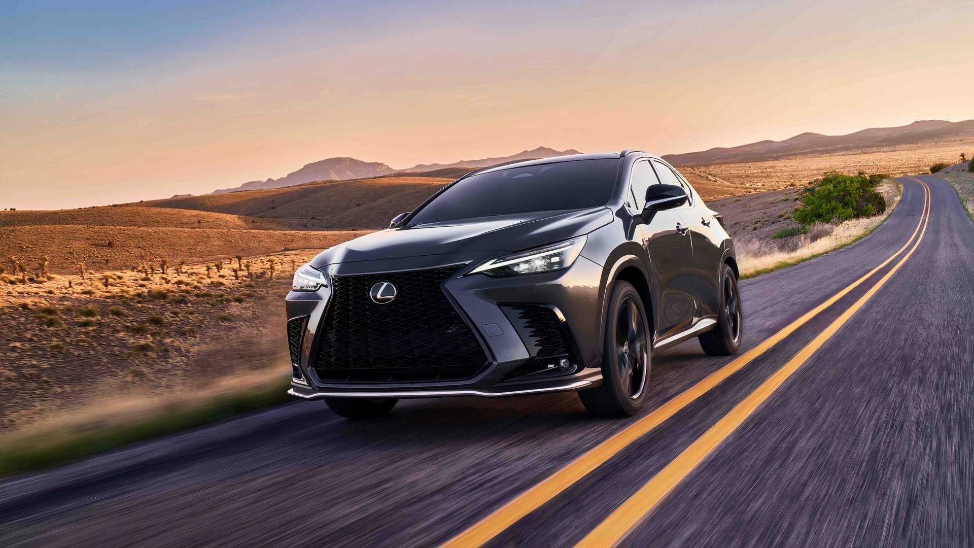 2022 Lexus NX 350 F Sport driving on a highway