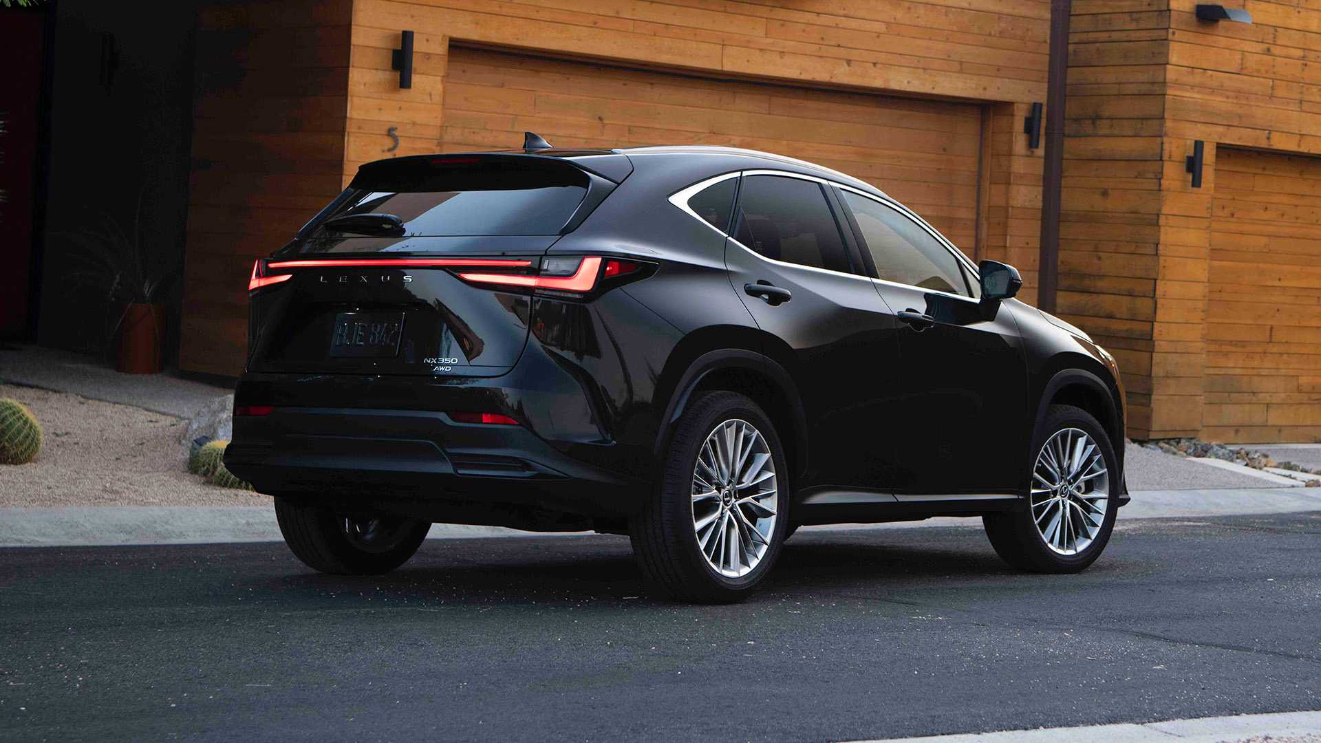 Black 2024 Lexus NX 350 parked