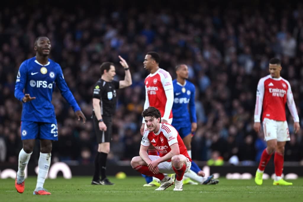 Declan Rice’s injury severity revealed ahead of Arsenal’s trip to Brighton
