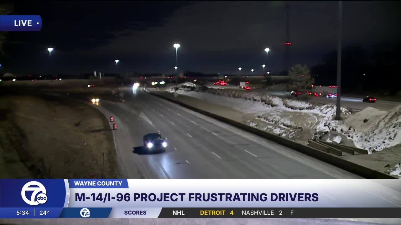 'It's infuriating': Drivers feel impact of M-14 reconstruction project