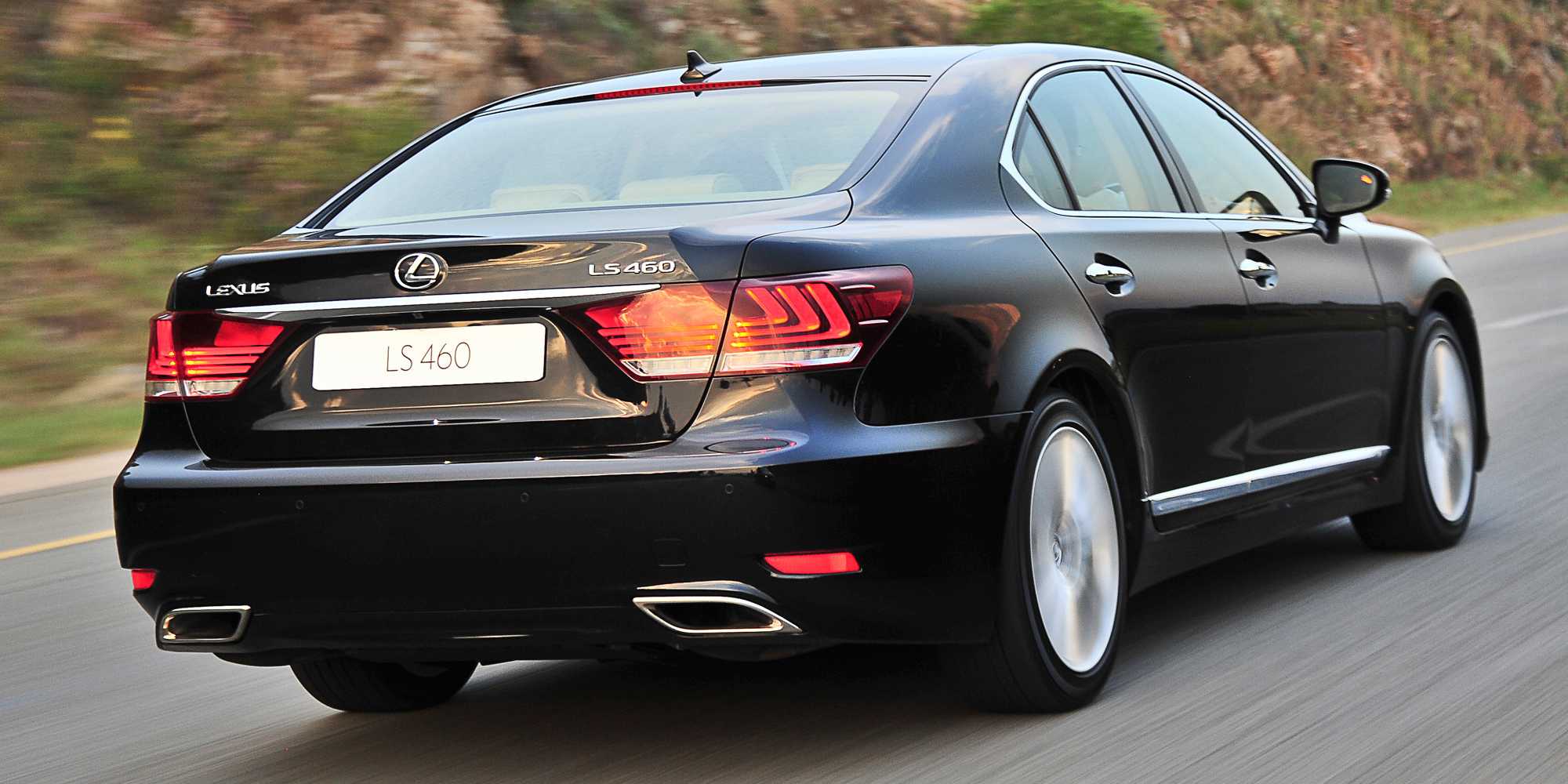 Lexus LS Facelift Rear Quarter Driving