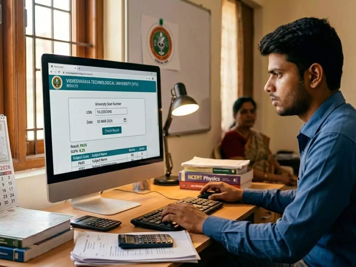 VTU result 2026 for January December exam released; Check direct link ...