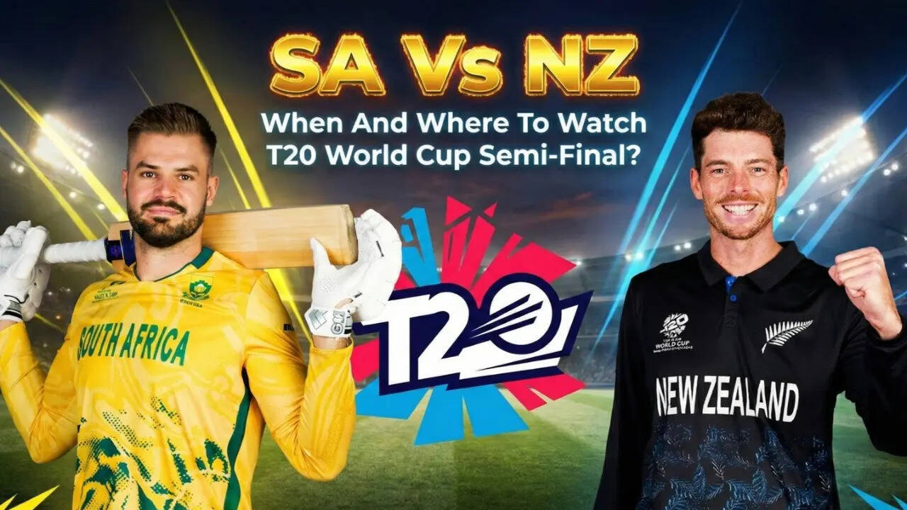 South Africa vs New Zealand T20 World Cup 2026 1st semi-final: Where to ...