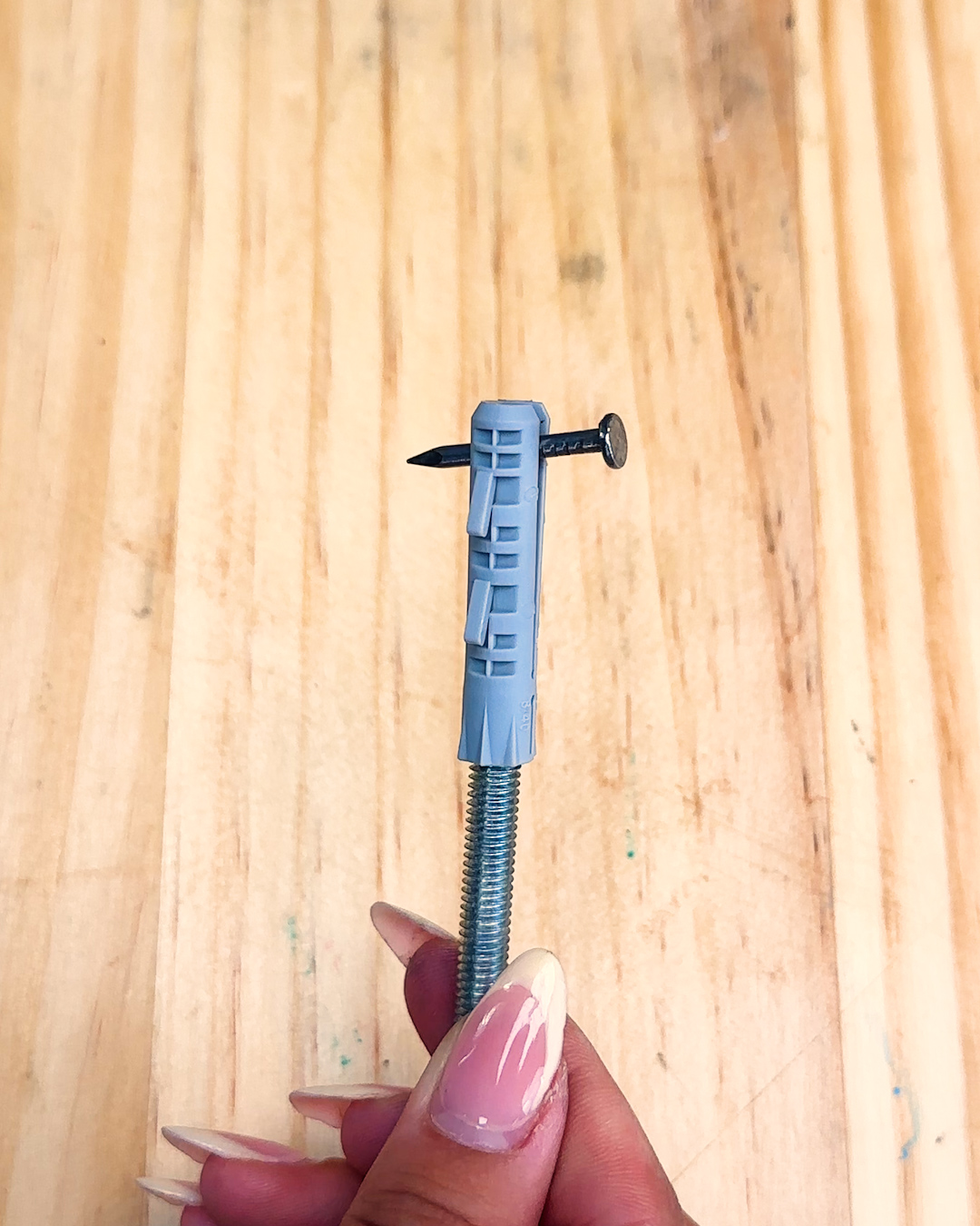 Secure plastic strip on wall properly