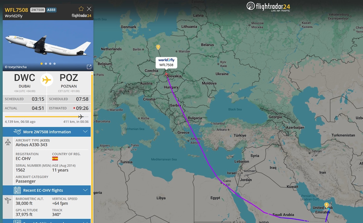 Charter flight stops in Dubai for 'short' fuel stop, gets stuck for 60 ...