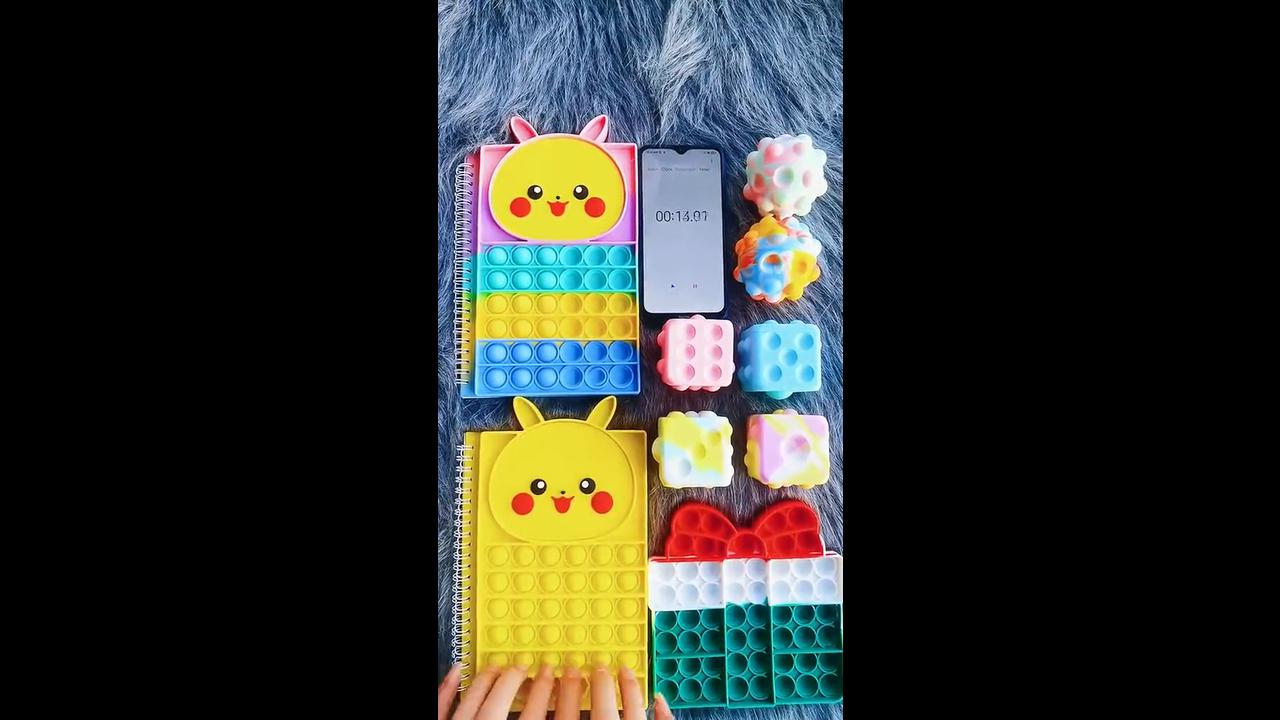 Playing Colorful Fidgets