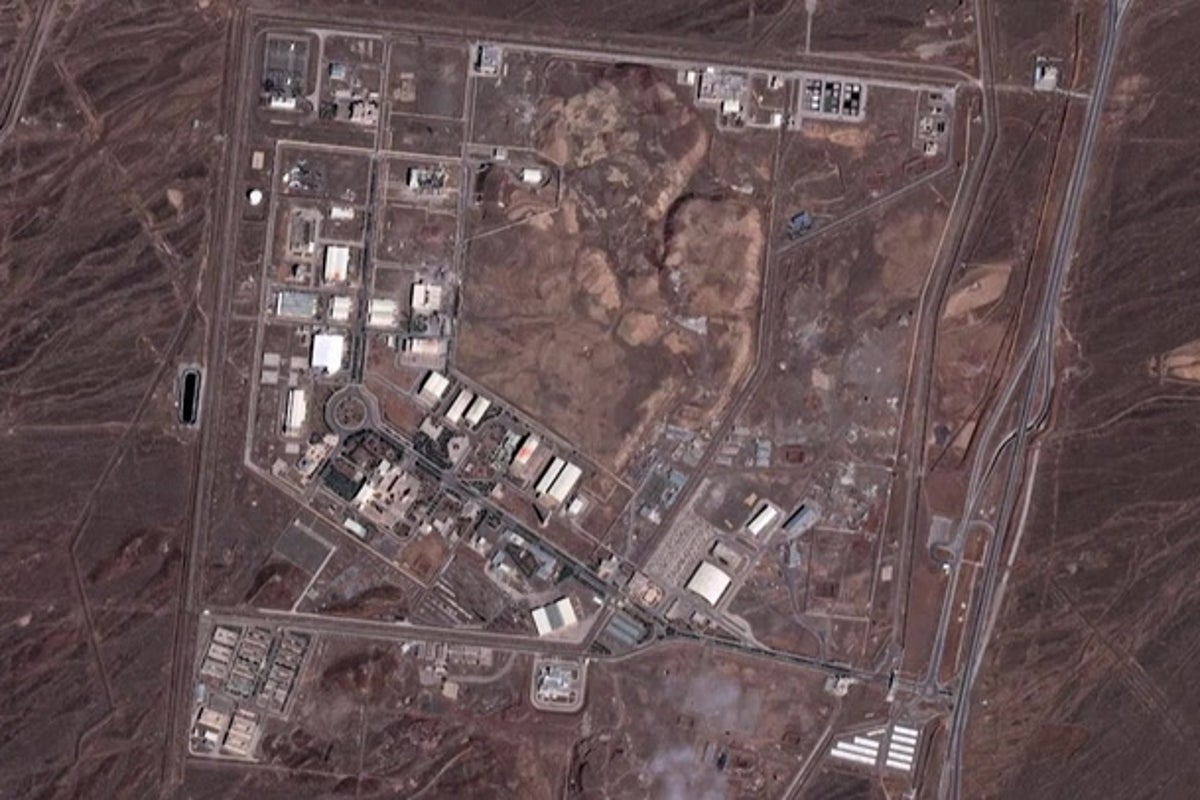 Satellite images appear to show strikes at Iranian nuclear site