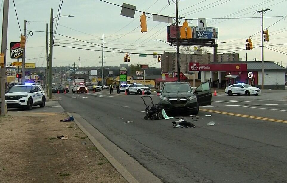 Woman dies after vehicle crashes into motorized wheelchair in Nashville ...