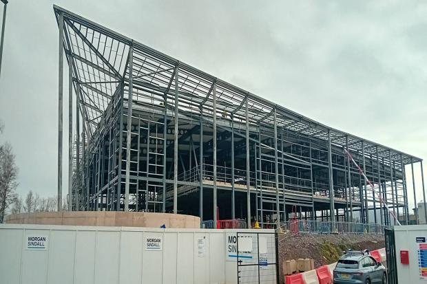 New leisure centre pool taking shape and it's ahead of schedule