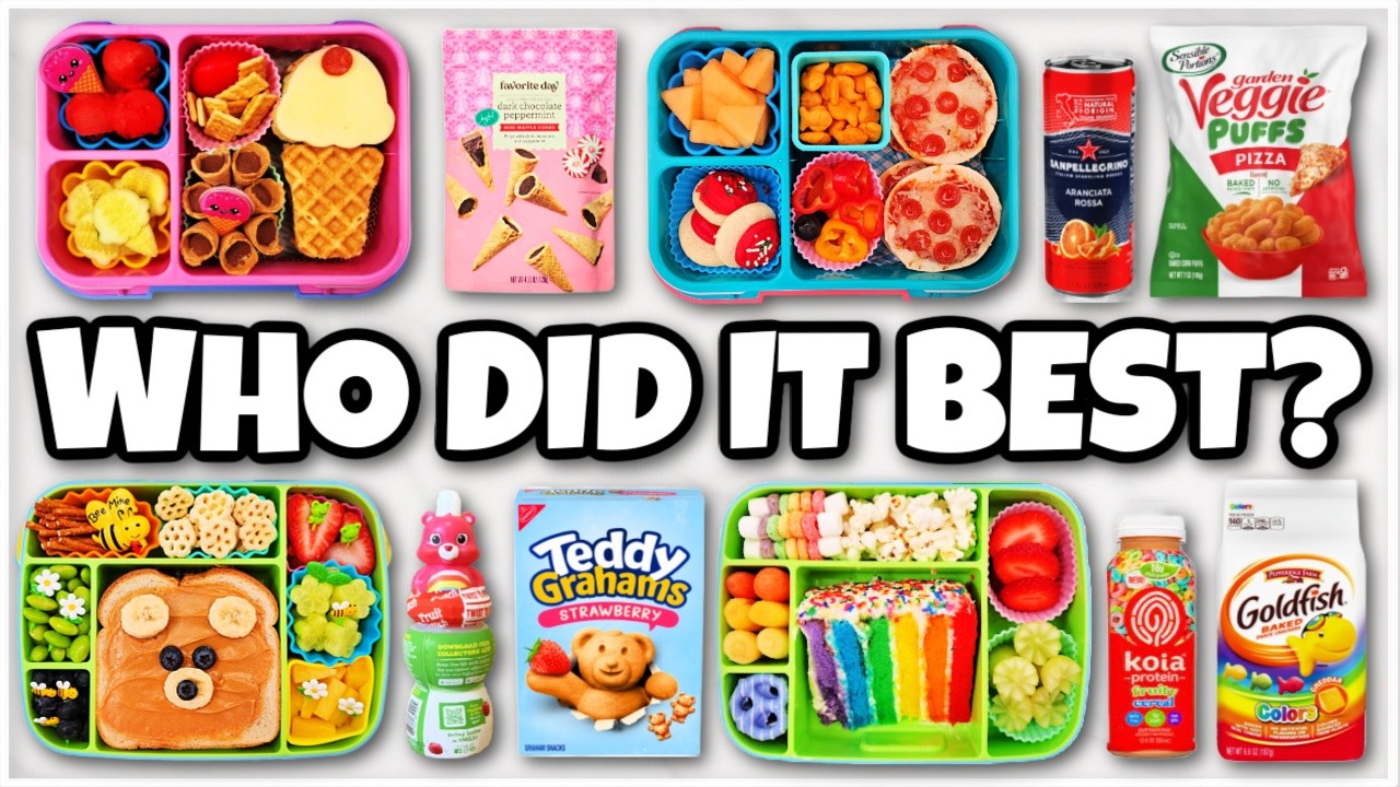 Mom vs daughter: MINI food spaces + REAL lunchbox challenge!