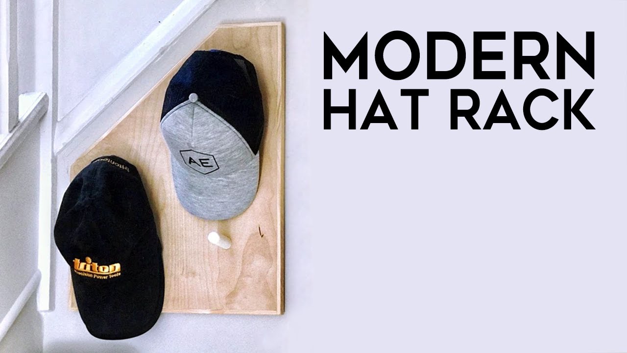 How to make a sleek, modern hat rack