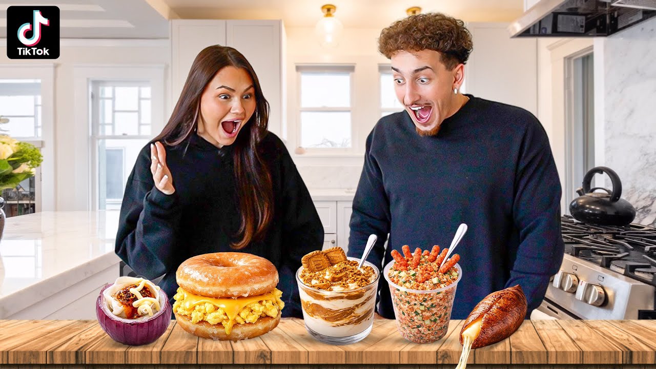 Tasting popular TikTok food trends