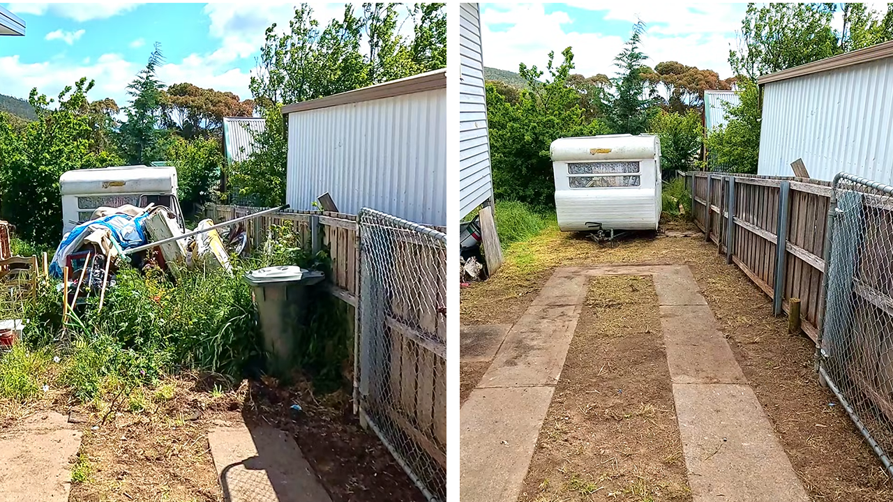 I had to help this mom with her yard struggle!