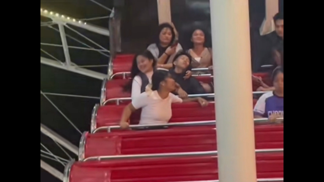 Two riders appear passed out during amusement ride in Baguio, Philippines