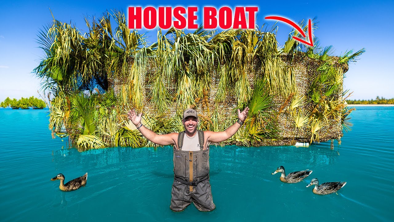 The ultimate house boat duck blind build